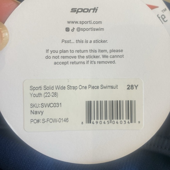 Girls Competitive Team Swimsuit - Sz 28 Y - Picture 6 of 7